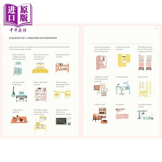 【中商原版】The Montessori Baby Toddler Child 蒙台梭利家长指南系列3册 新手父母抚养教育启蒙婴儿童方法英文原版进口图书 商品图2