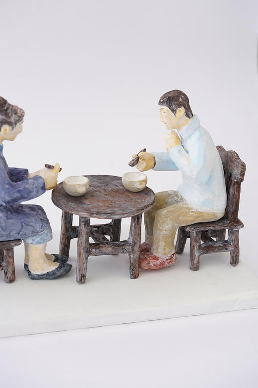 石原稔久34雕塑｜晨粥 商品图3