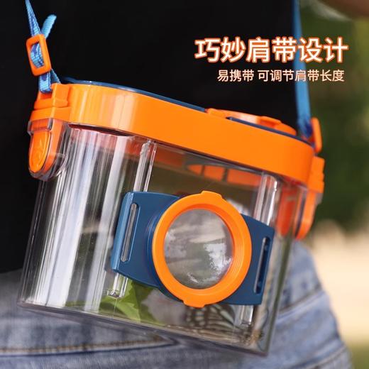 【一起去探索大自然的奥秘吧！昆虫观察盒 】儿童饲养昆虫观察桶益智玩具，顶部放大镜 高清视觉呈现，多个透气小孔，保证盒内空气畅通。-ry 商品图1