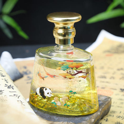 【熊猫礼盒酒】五粮液生态 国菁 忆巴蜀   52度 500ml*2 商品图3