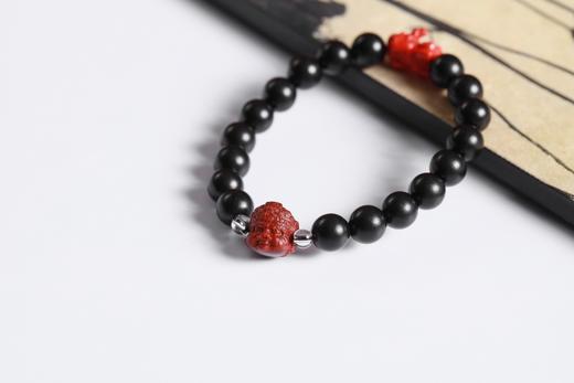 ZGT0127°财到|紫光檀黄财神手串 商品图2