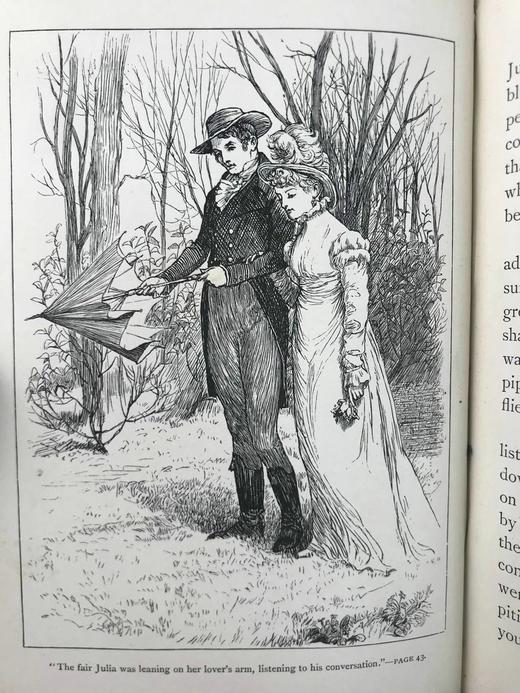 1877年 华盛顿·欧文《布雷斯布里奇田庄》 百余幅插图 漆布精装32开 商品图7