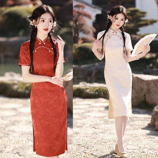 时尚改良年轻款，新中式少女旗袍GX-21876 商品图0