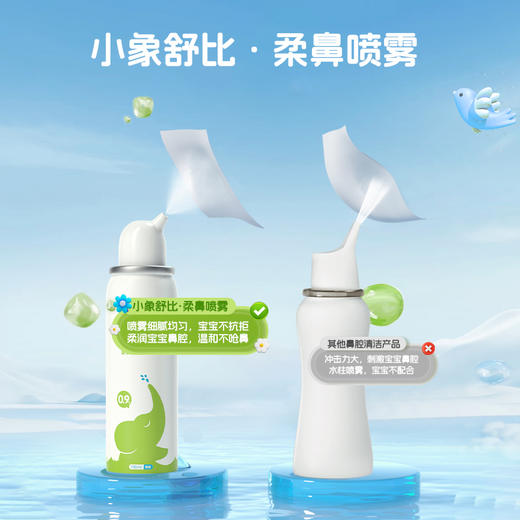 *【享喂优选】小象舒比 护鼻喷剂 海盐水 鼻喷雾 等渗/高渗 0岁+宝宝/孕婴童护理清洁100ml 商品图4