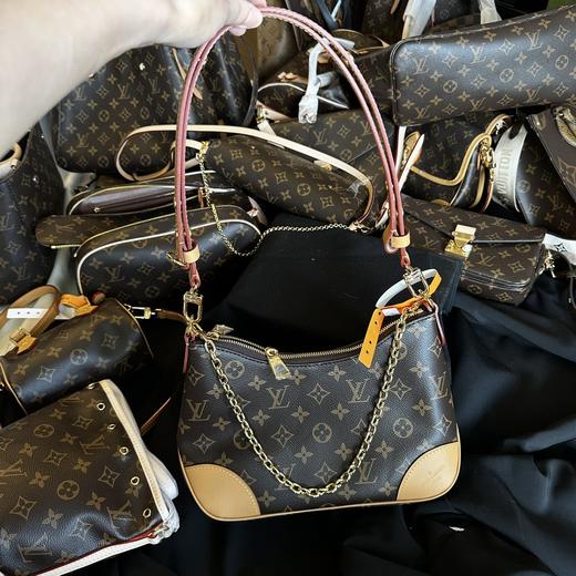 驴家老花牛角包链条饺子包单肩腋下包 商品图2