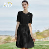 AD职场通勤连衣裙女士职业装黑色圆领西装裙收腰显瘦正装工作服夏 商品缩略图0
