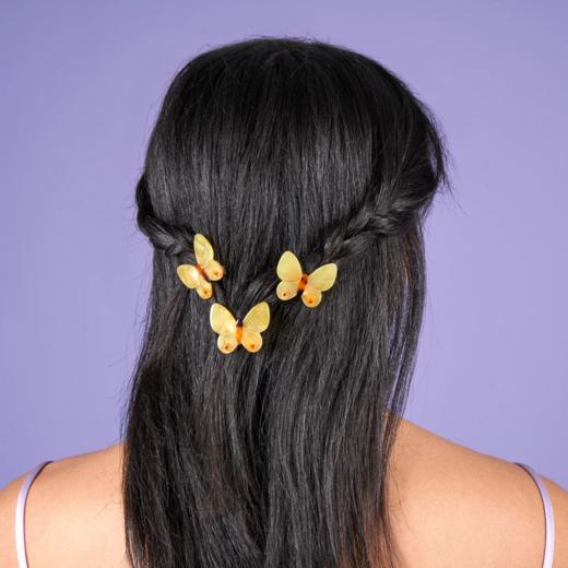 北京仓｜CouCou Suzette-YELLOW BUTTERFLY-黄色蝴蝶 发夹［法国设计师］ 商品图0