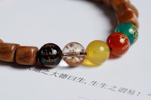 LT0021°路路皆顺·绿檀·五路财神手串 商品图5