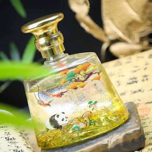 【熊猫礼盒酒】五粮液生态 国菁 忆巴蜀   52度 500ml*2 商品图4