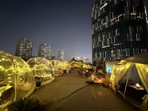 可以直接看到东方明珠的屋顶露营地 商品图1