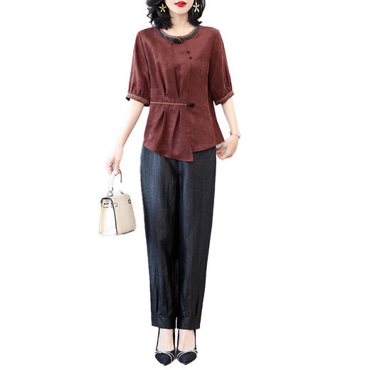 WY9544贵夫人妈妈套装女新款品牌喜婆婆婚宴礼服中老年 商品图4