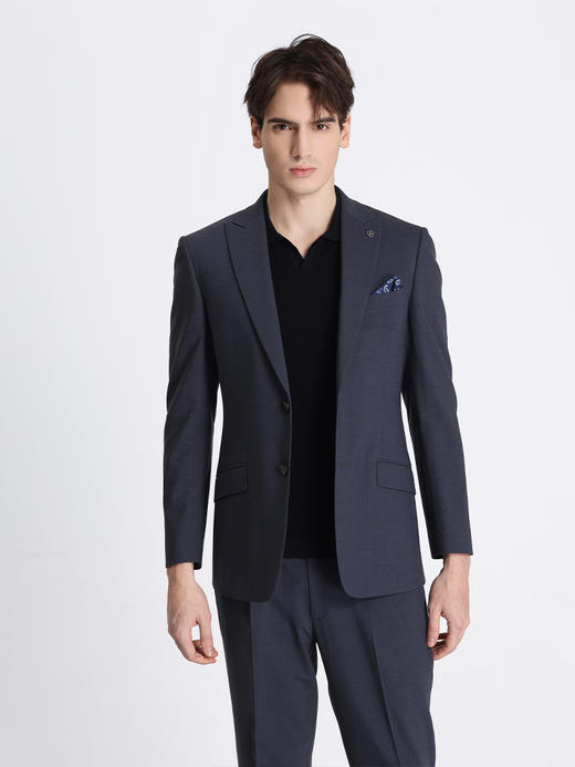 callisto深灰绵羊毛混纺西服 STBWJ050C 商品图0