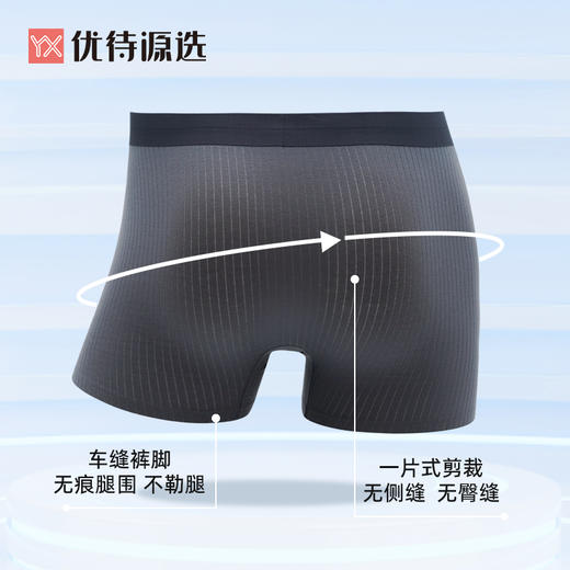 优待源选男士底裤青年暗纹舒适四角内裤YXNM005 商品图4