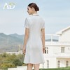 AD白色西装连衣裙气质干练西服裙子新款教师工作服主持人上镜服装 商品缩略图4