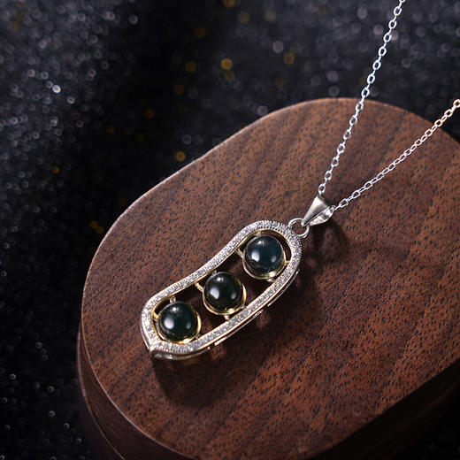 子佩集S925银【豆蔻传香】套链项链【D8181】纯银琥珀蓝珀2404 商品图1