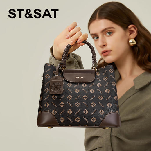 星期六老花系列大容量时尚手提包SS3521A313 商品图0
