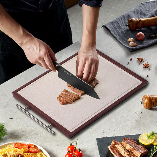 OOU 乌檀木抗菌加厚双面菜板CB0027中号 商品图2