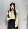 12GD双口袋长袖时尚短款衬衫40205（绿） 春季 402181032105 商品缩略图0