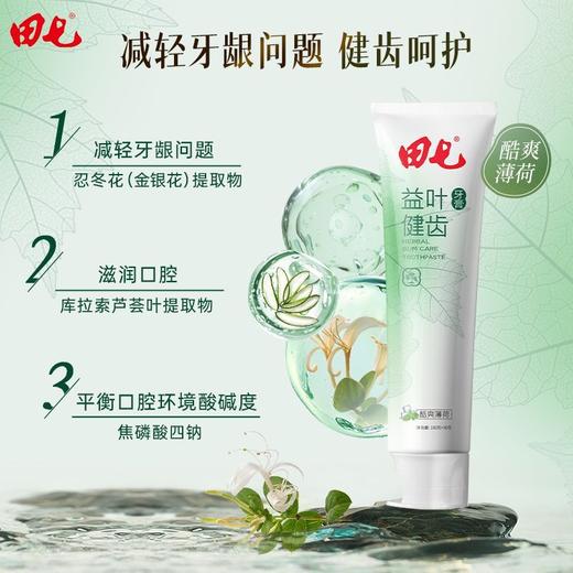 田七牙膏新品益叶清新口气清洁口腔健齿牙膏薄荷味桃桃 商品图4