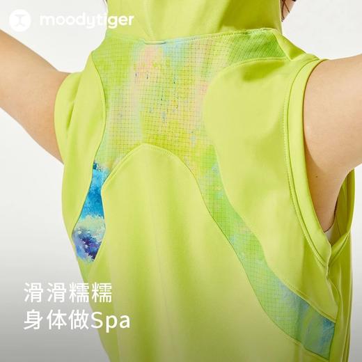 【24年夏新品】moodytiger女童连衣裙夏新款连帽针织运动背心T恤42211903 商品图2