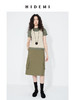 HIDEMI 小男孩系列极简口袋工装感中短款半身裙 白色/藏蓝色/军绿色 商品缩略图0