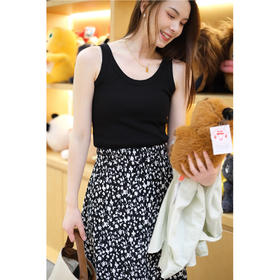 【MY同款】肌理感松紧腰半身裙 法式优雅度假风碎花中长款A字裙 可雅可飒 减龄显瘦好驾驭