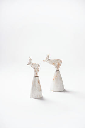 石原稔久43雕刻｜山羊和牛