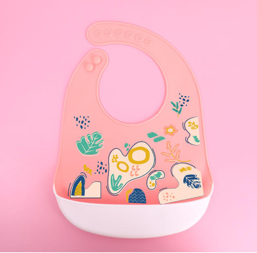 【60款可选！舒适佩戴不脏衣】跨境新款婴儿硅胶围兜防水宝宝吃饭兜儿童围嘴大号口水兜免洗饭兜 商品图6