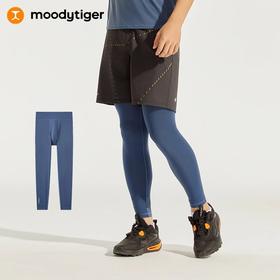 【24年夏新品】moodytiger男童防晒紧身裤24夏新款弹力轻薄速干运动裤|小轻风42111401