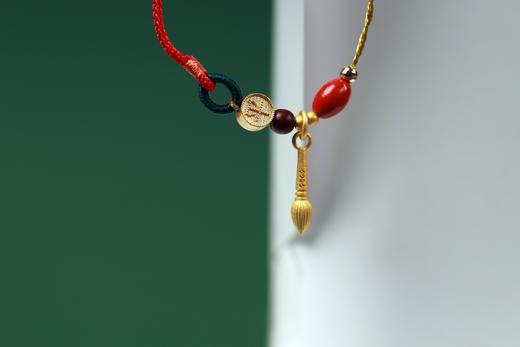 XYZT0512°紫檀灵芝兔红绳手链 商品图4