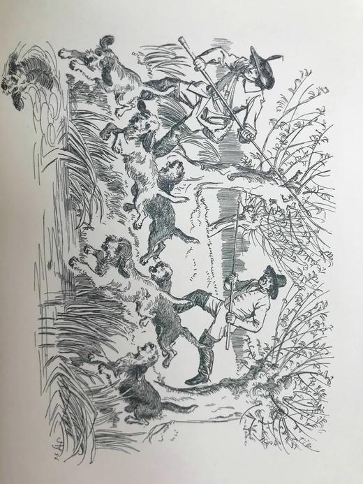 1896年 威廉·萨默维尔《追逐》 休·汤姆森约10余幅精美插图 漆布精装大32开 商品图12