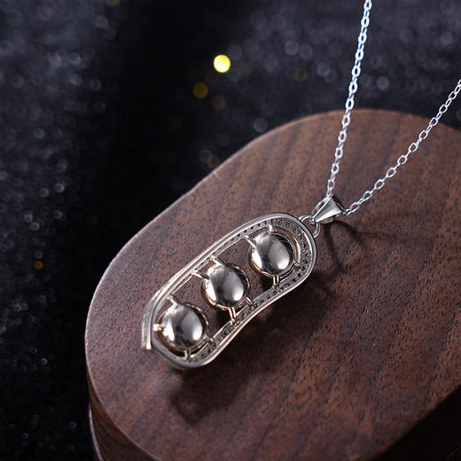 子佩集S925银【豆蔻传香】套链项链【D8181】纯银琥珀蓝珀2404 商品图2