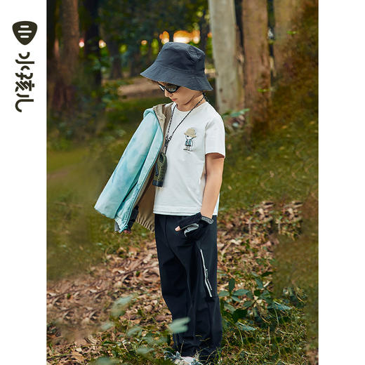 水孩儿童装夏季新款儿童短袖男童透气舒适圆领衫女童时尚印花T恤 商品图13