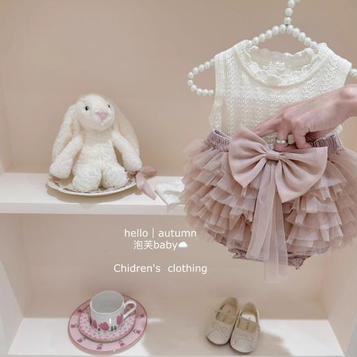 【韩系甜美tutu公主裙2件套】女童夏季套装女宝宝紫色背心上衣可爱蛋糕裙tutu裙洋气女宝宝夏 商品图0