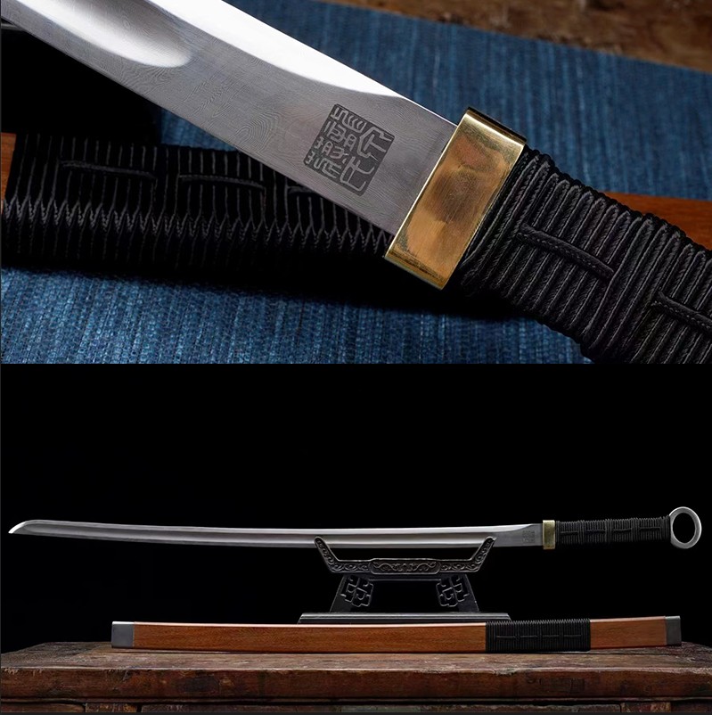 大汉环首刀 经典内弧环首 覆土烧刃 全一体打造 未开刃