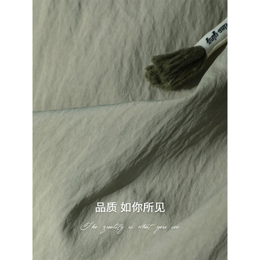 COCOBELLA设计感字母抽绳直筒休闲工装裤轻薄降落伞裤PA3018 商品图4