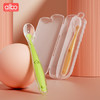 albo新生婴儿勺子初生儿宝宝硅胶软勺儿童学吃饭喂水辅食勺套装 CJ305 商品缩略图3