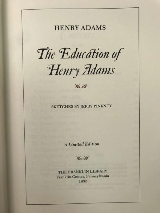 含藏书票限量版！亨利·亚当斯的教育 配多幅插图 豪华皮装大32开 商品图4