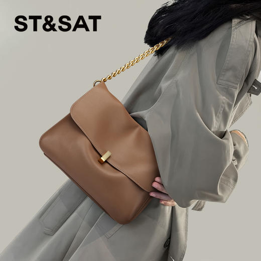 星期六休闲慵懒风大容量单肩包SS3521A305 商品图1