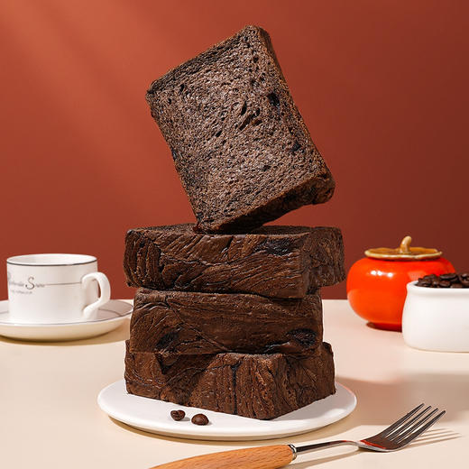 【超好吃！巧克力黄油厚切吐司】0反式脂肪酸，鲜嫩松软，一口下去超满足！面包夜宵早餐独立包装甜食下午茶鸡蛋糕点心可搭配牛奶或咖啡 商品图2