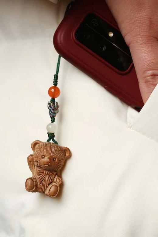 Hello小熊°老山檀香精致挂件 商品图0