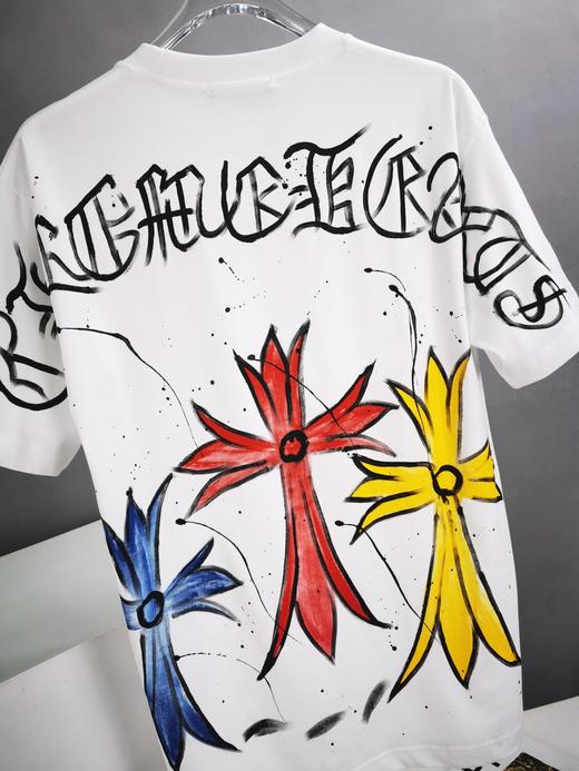 CH 2024夏新款 仿手绘满印涂鸦印花 圆领短袖T恤 Z-11633 商品图5