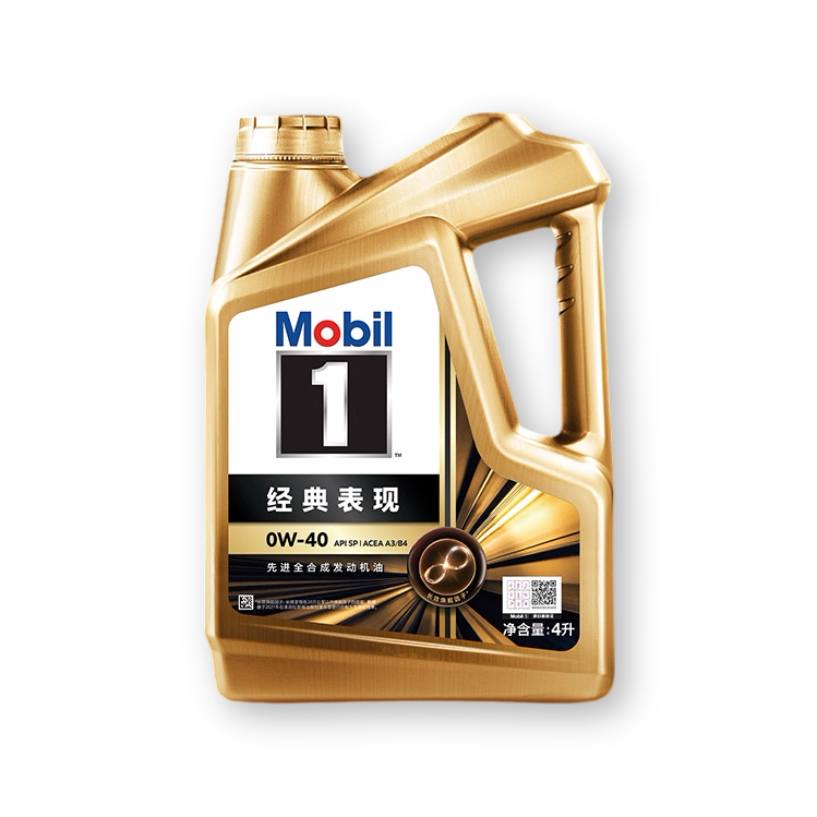 Mobil美孚1号金装0W-40 API SP,ACEA A3/B4 全合成润滑油