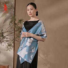 SAINTJOY/上久楷 女士宋锦双面长巾 围巾 疏影 SCS19004