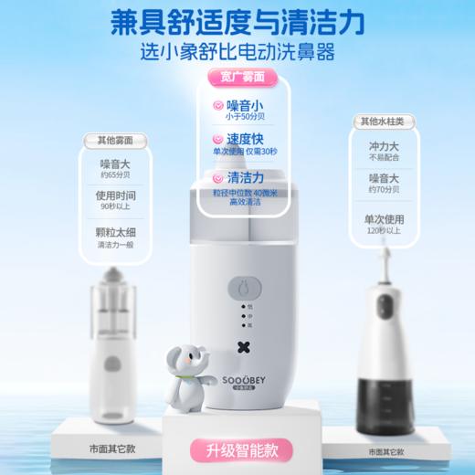 11【品牌直发】小象舒比儿童专用静音舒适电动喷雾洗鼻器海盐水鼻腔冲洗通鼻家用冲洗神器 商品图1