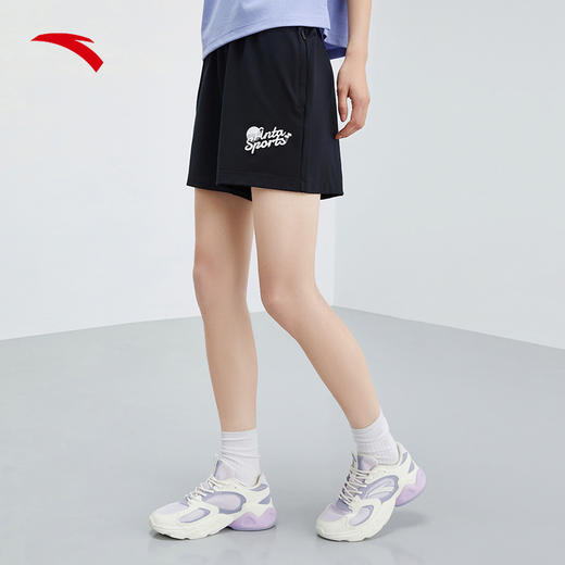安踏（ANTA）冰丝裤丨运动短裤女夏季新款针织休闲五分薄款裤子162328301 商品图3