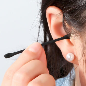 遇上佳人 双头棉签黑色耳勺头+螺旋掏耳朵白色尖头+圆头棉签300支/600头 商品图5