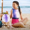 【24年夏新品】moodytiger女童24夏新款印花撞色弹力吸湿排汗柔软连体式泳装42215105 商品缩略图3