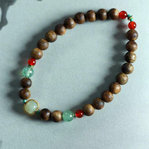 YLQN0006°绿棋楠绿草莓晶手串 商品图0