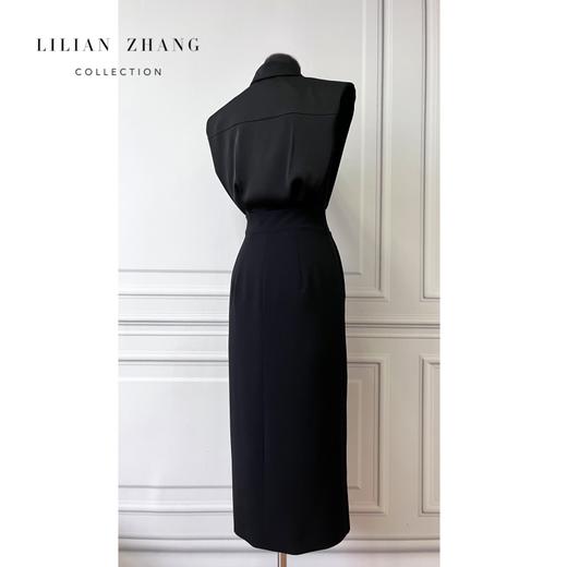 定制—职场美学—老钱风经典—轻职场力量感设计师连衣裙女士2301084 商品图3